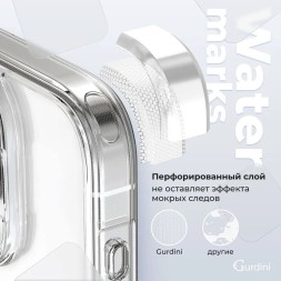 Чехол накладка для iPhone 16 Plus Gurdini Alba Series Protective (серый)
