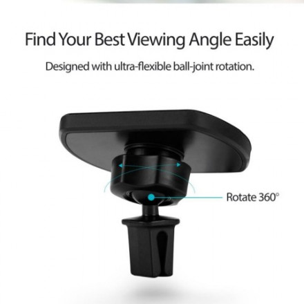Автомобильный держатель Pitaka MagMount Qi Car Vent для решетки