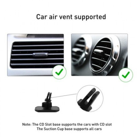 Автомобильный держатель Pitaka MagMount Qi Car Vent для решетки