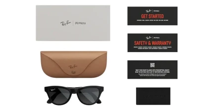RayBan Skyler Gen 2 RW4014 Shiny Black / Polar Gradient Graphite (150 - 52)